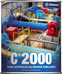 C2000, (C 2000, C-2000), barva nitrocelulózová základní na kov 0840 červenohnědá 5 kg