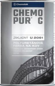 U-2061/0199, ČERNÁ, základní polyuretanová barva (bez tužidla U 7081) 1 kg (0,8 l) CHEMOPUR G